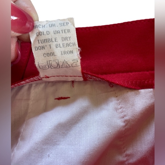 Vintage Tail Red High Waist Comfort Stretch Shorts, Size 8, Golf Tennis - Picture 6 of 6